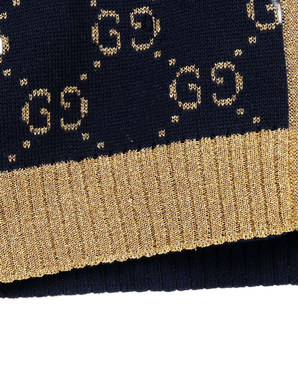 GUCCI CARDIGAN XS BLUE NAVY GG MONOGRAM 00276