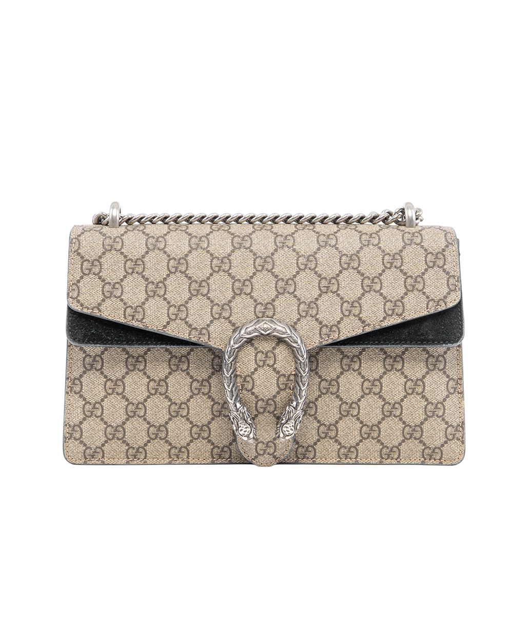 GUCCI DIONYSUS MEDIUM BROWN BLACK GG MONOGRAM CANVAS SHW 400249 396231 3013