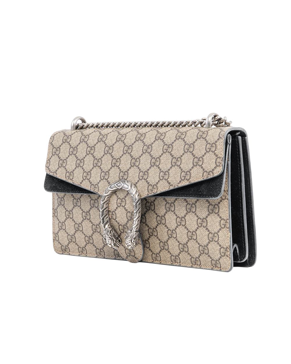 GUCCI DIONYSUS MEDIUM BROWN BLACK GG MONOGRAM CANVAS SHW 400249 396231 3014