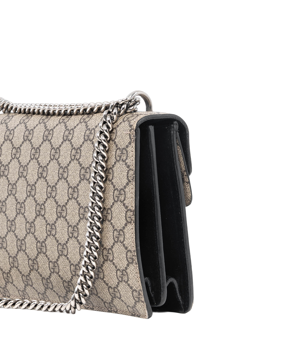 GUCCI DIONYSUS MEDIUM BROWN BLACK GG MONOGRAM CANVAS SHW 400249 520981 6103