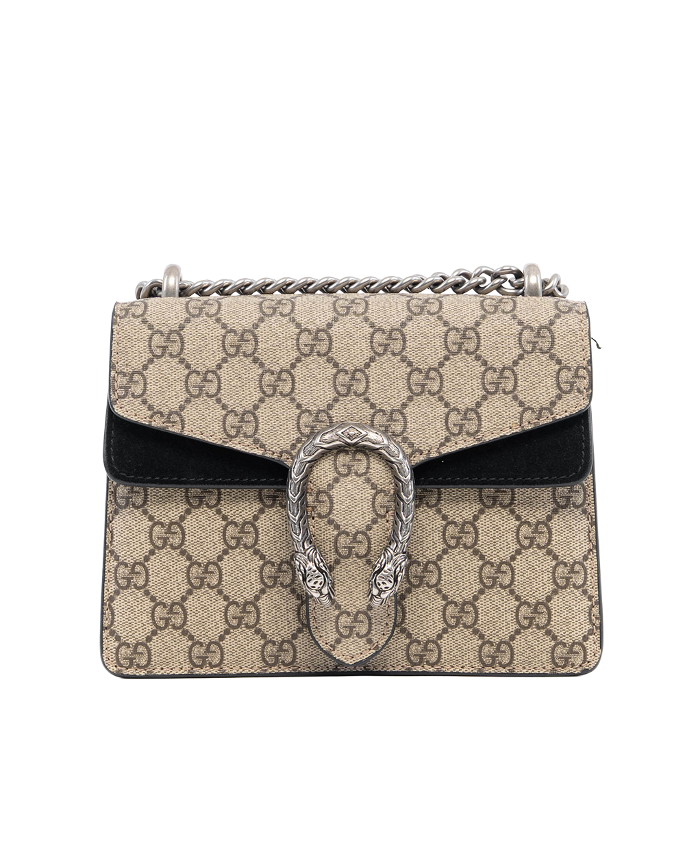 GUCCI DIONYSUS MINI BROWN BLACK GG MONOGRAM CANVAS RSHW 421970 493075 00128