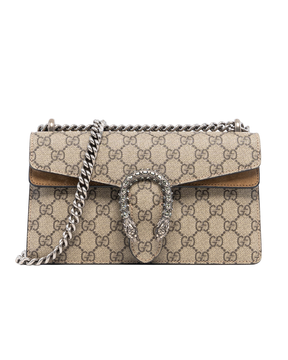 GUCCI DIONYSUS NEW SMALL BROWN GG MONOGRAM CANVAS SHW 4996223 622011 8110