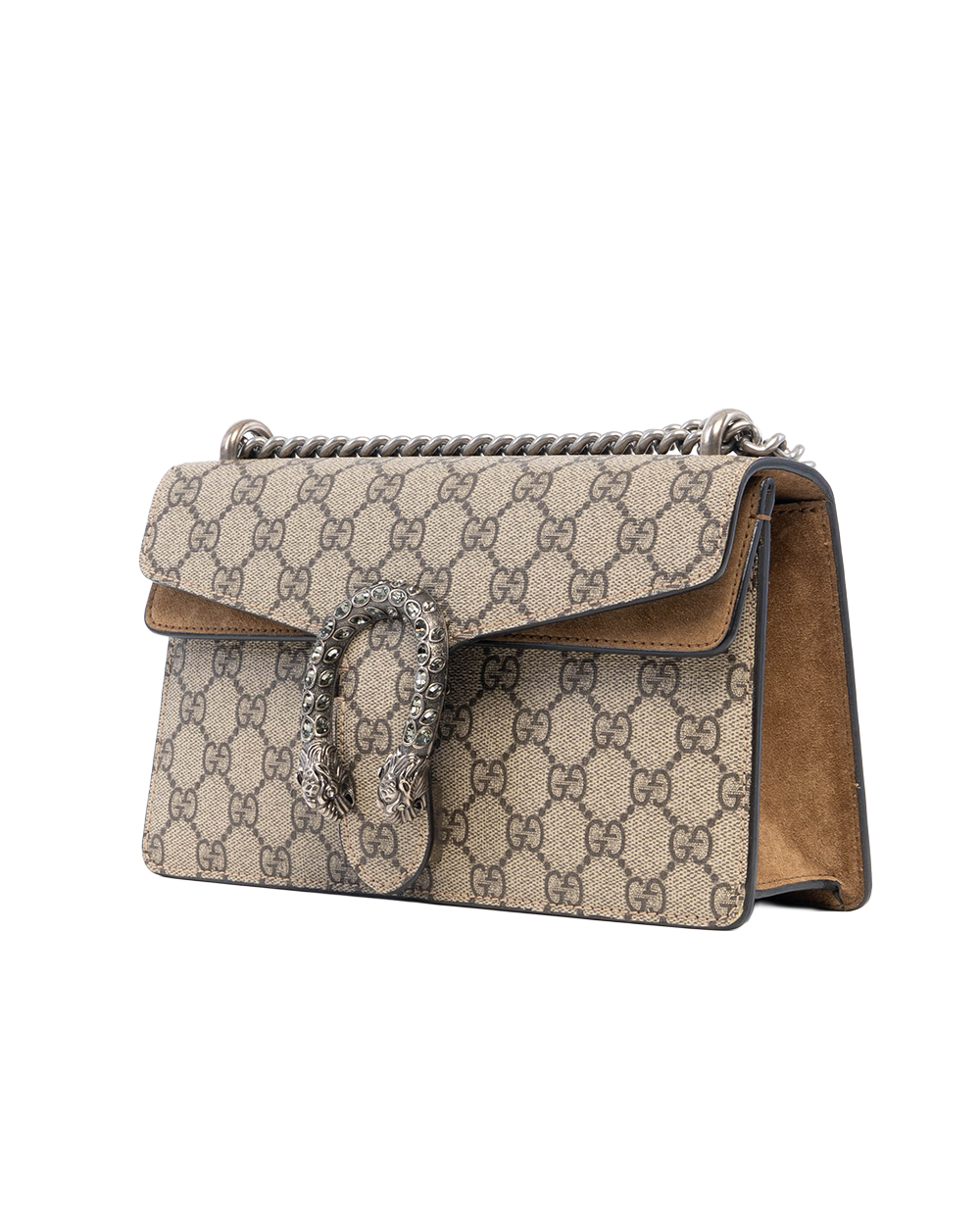 GUCCI DIONYSUS NEW SMALL BROWN GG MONOGRAM CANVAS SHW 4996223 622011 8112