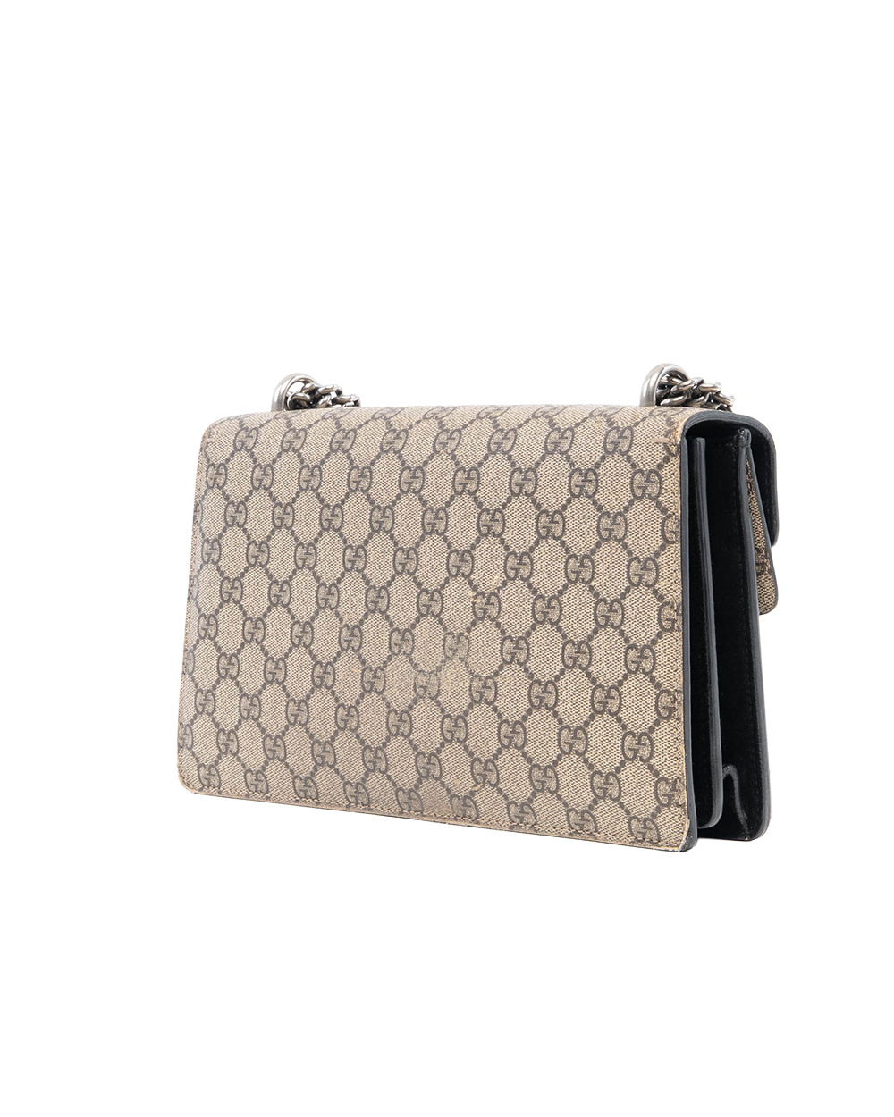GUCCI DIONYSUS SMALL BROWN BLACK GG MONOGRAM CANVAS RHW 400249 520981 0477