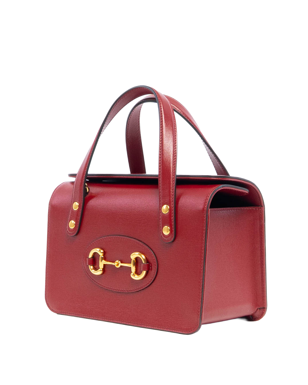 GUCCI FOLDOVER TOP HANDLE HORSEBIT 1955 RED CALF GHW 645458 486628 0321