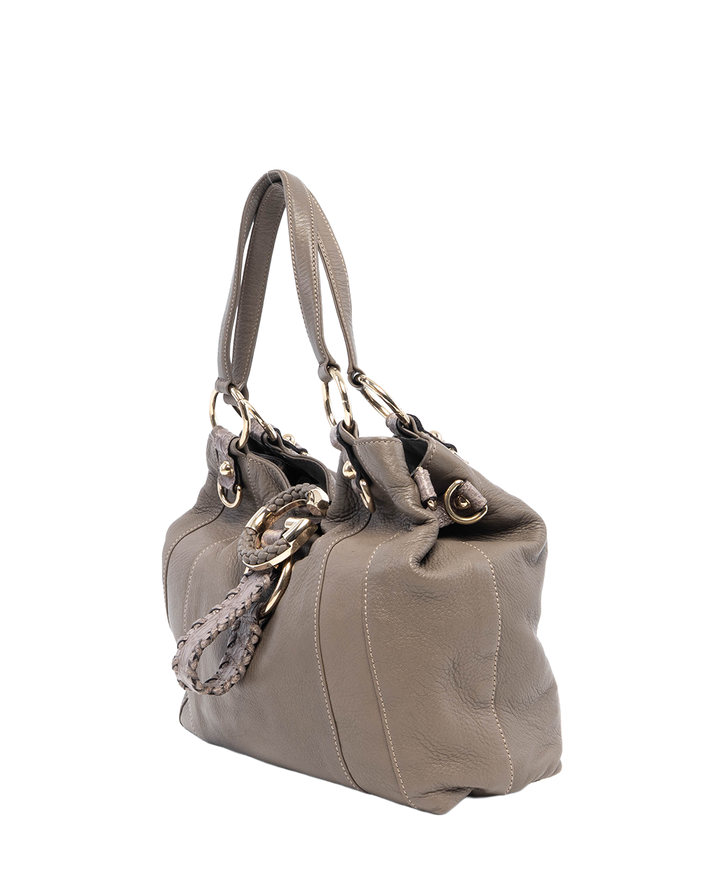 GUCCI G WAVE HOBO GREY CALF GHW 232960 000926 03326