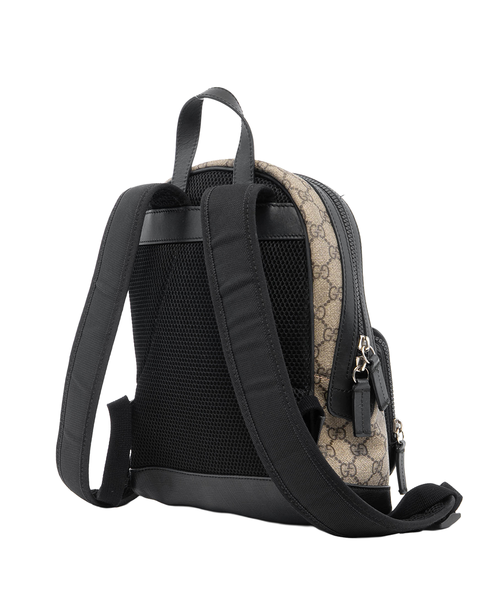 GUCCI GG BACK PACK SMALL BROWN GG MONOGRAM CANVAS SHW 429020 493075 57256