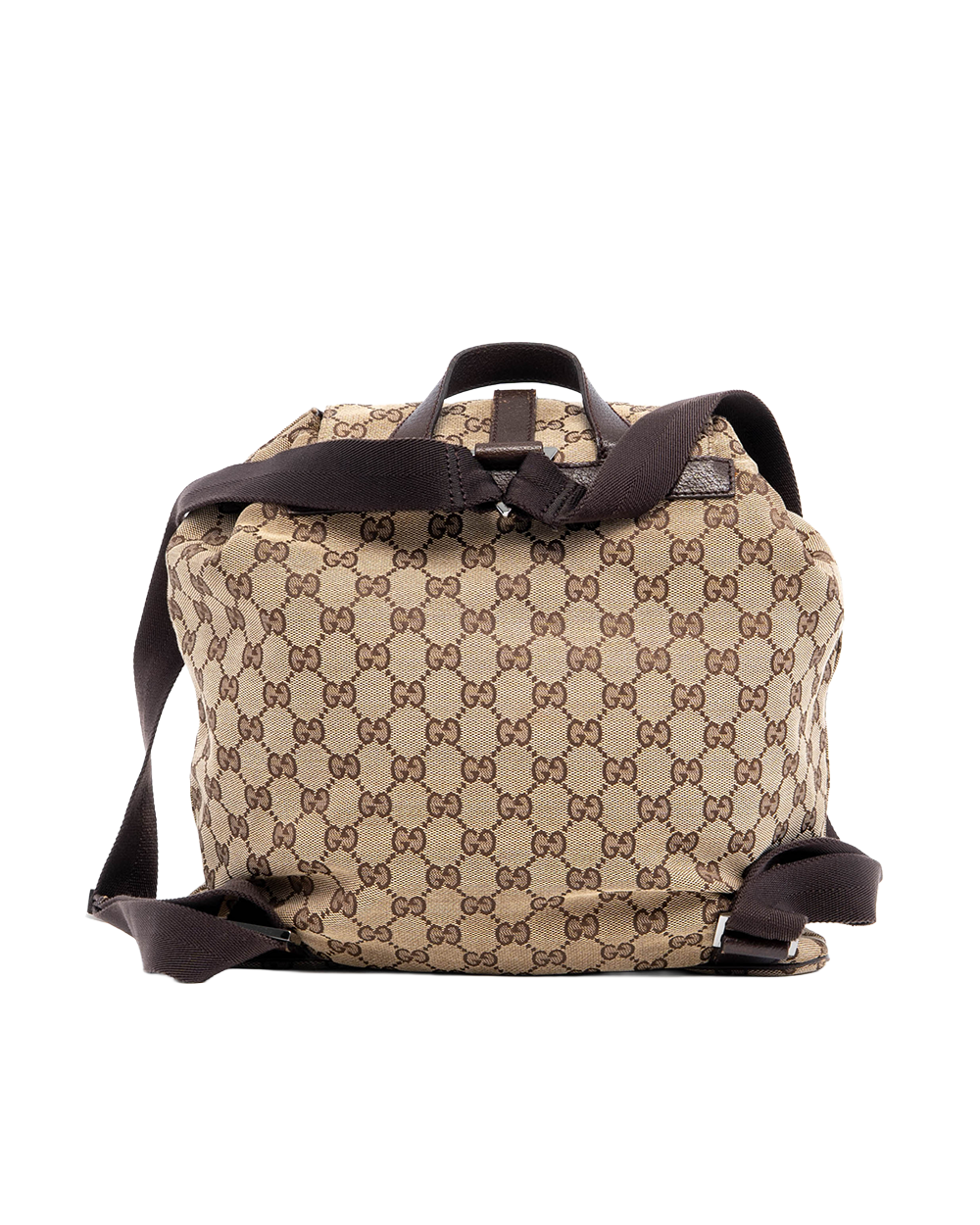 GUCCI GG BACKPACK VINTAGE BROWN GG MONOGRAM CANVAS GHW 114552 002404 1003