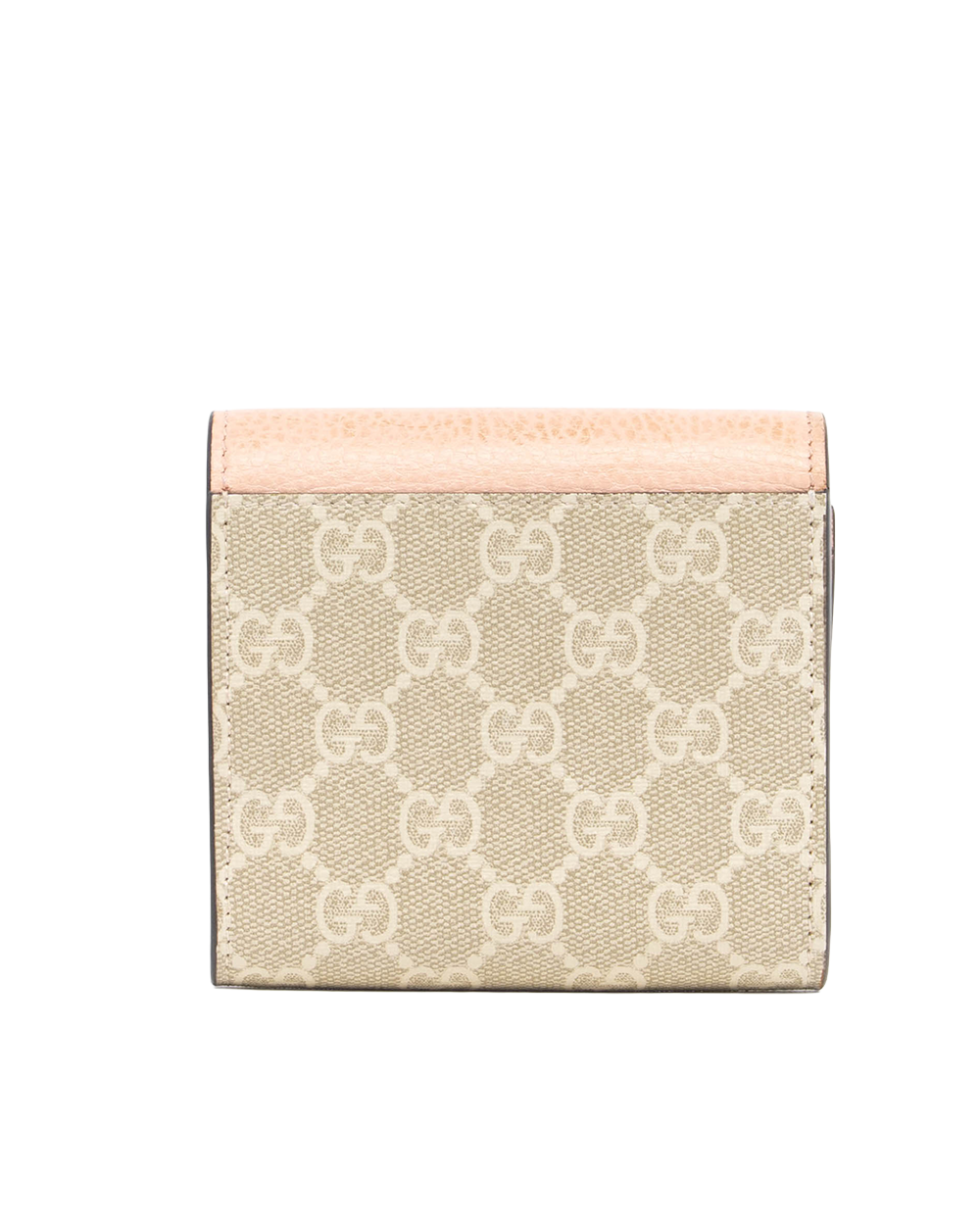 GUCCI GG MARMONT BI FOLD MEDIUM PINK BEIGE GG MONOGRAM CANVAS GHW 598587 2184 5289