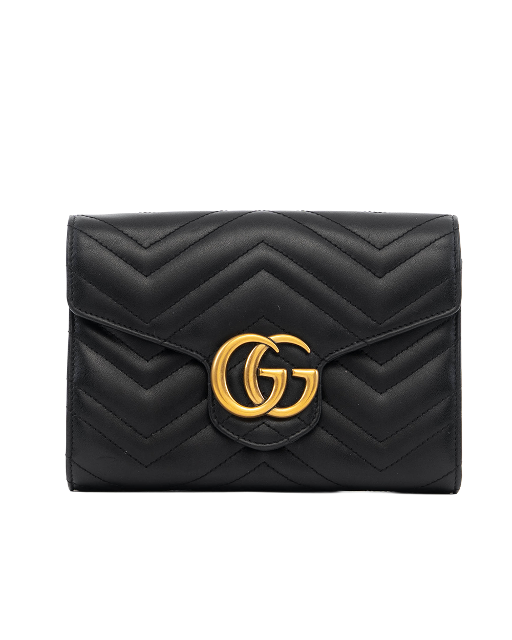 GUCCI GG MARMONT WOC BLACK CALF GHW 474575 525040 5093
