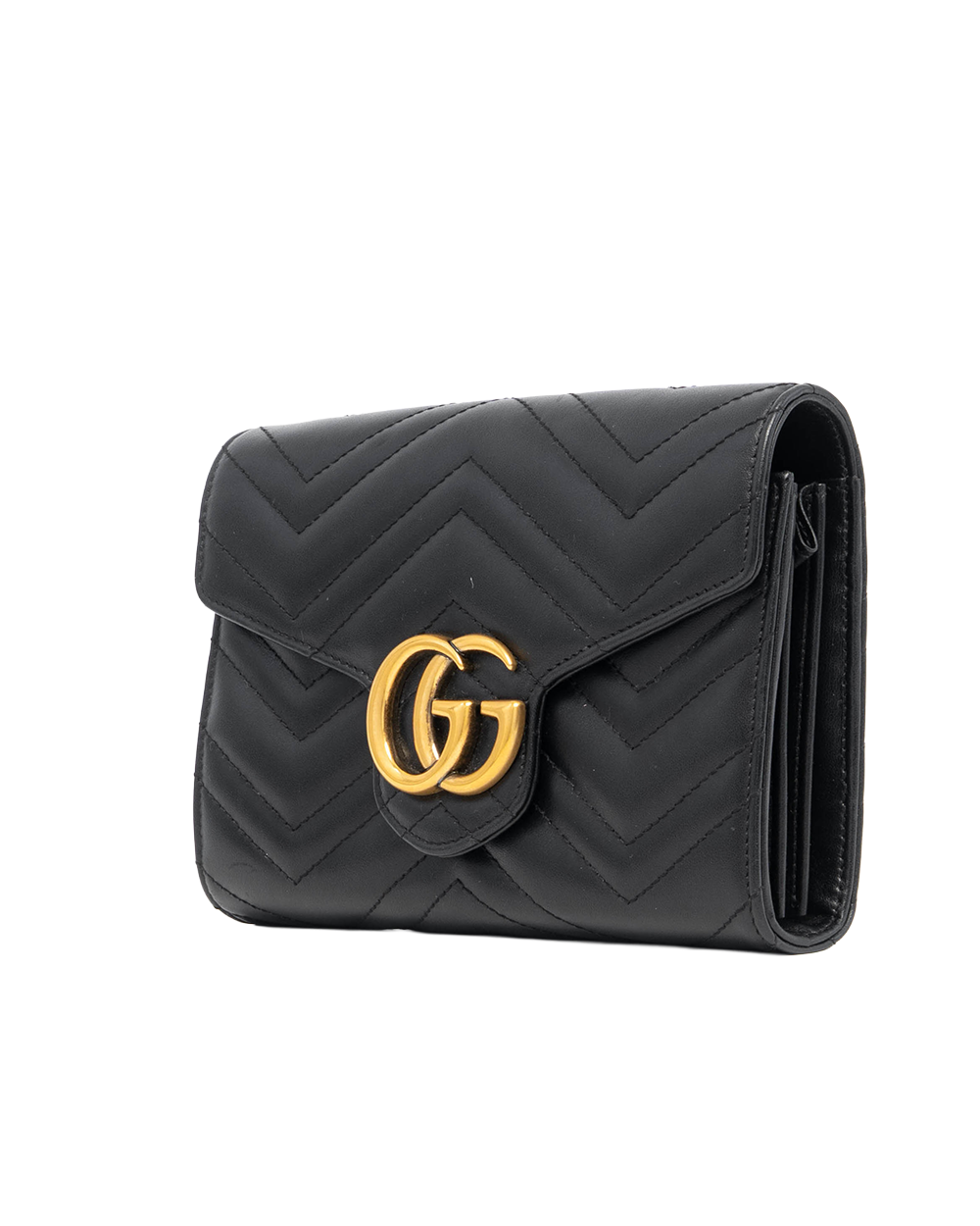 GUCCI GG MARMONT WOC BLACK CALF GHW 474575 525040 5094