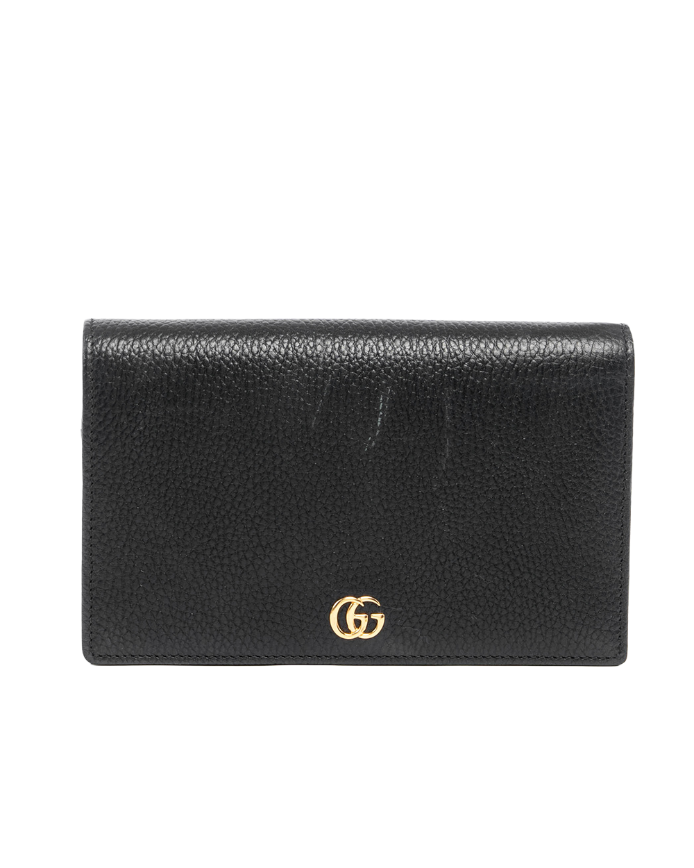 GUCCI GG MARMONT WOC BLACK CALF GHW 497985 0417 09589