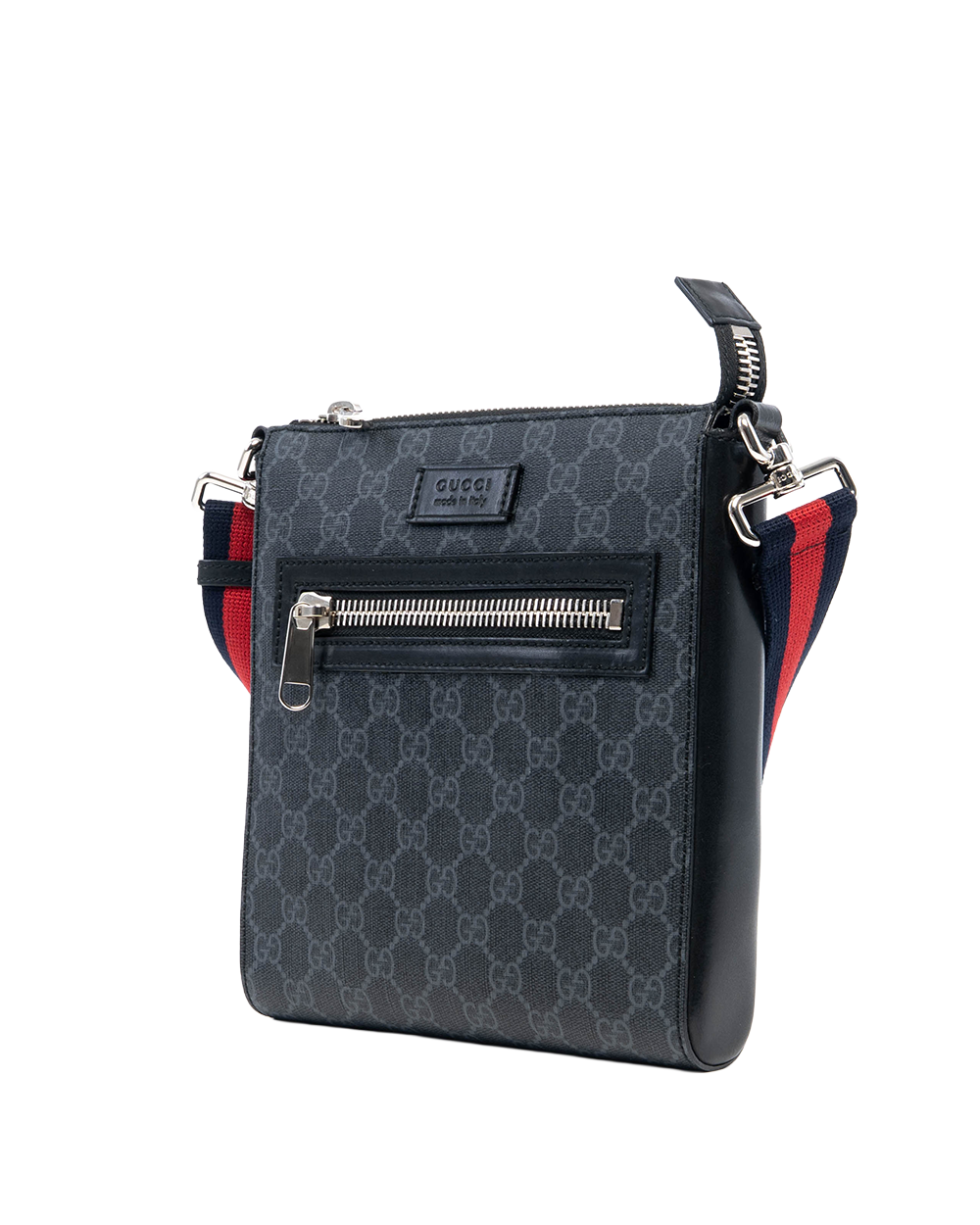 GUCCI GG SUPREME MESSENGER SMALL BLACK GG MONOGRAM CANVAS SHW 523599 527066 03447