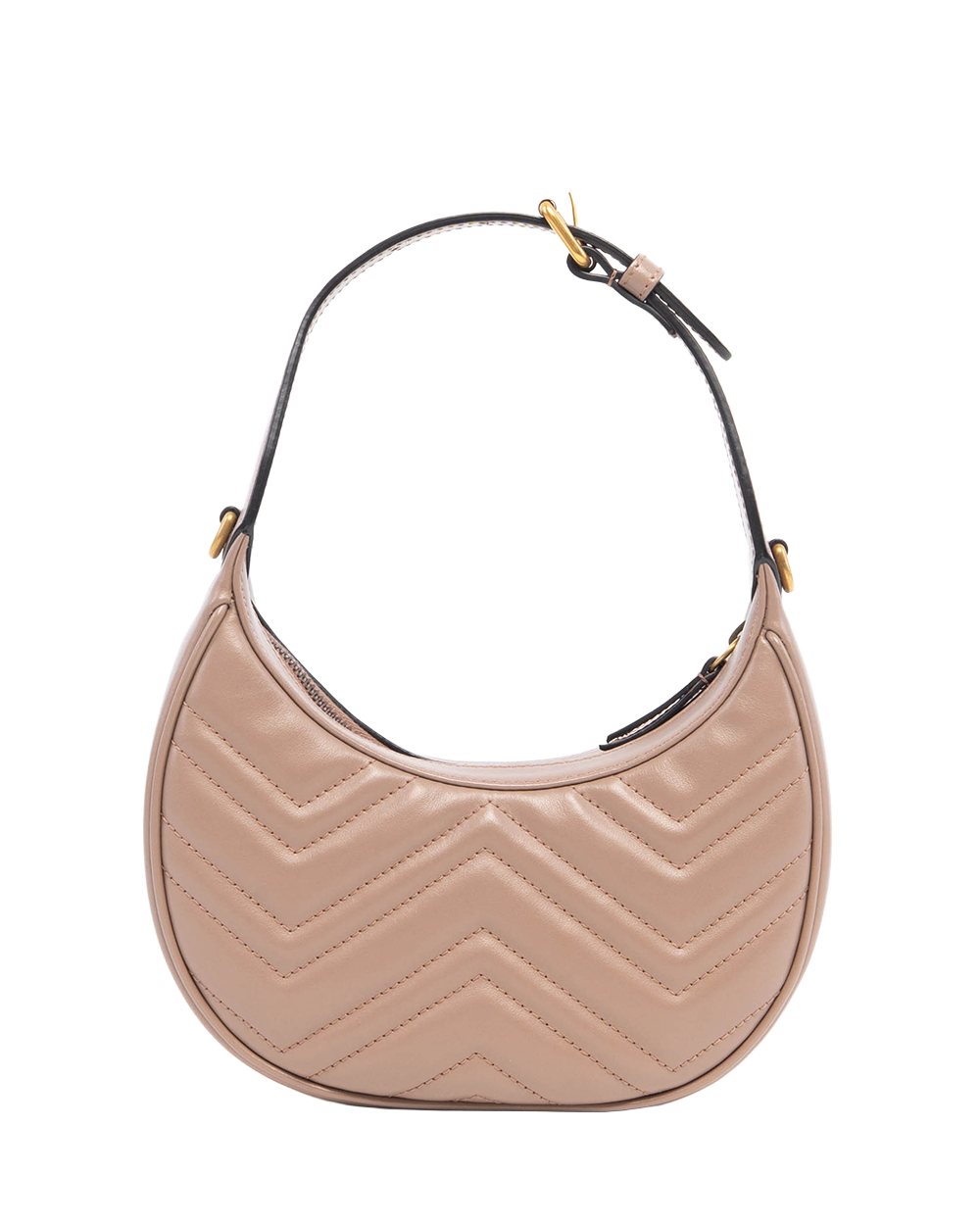 GUCCI HALF MOON PINK NUDE CALF GHW 699514 0416 3057