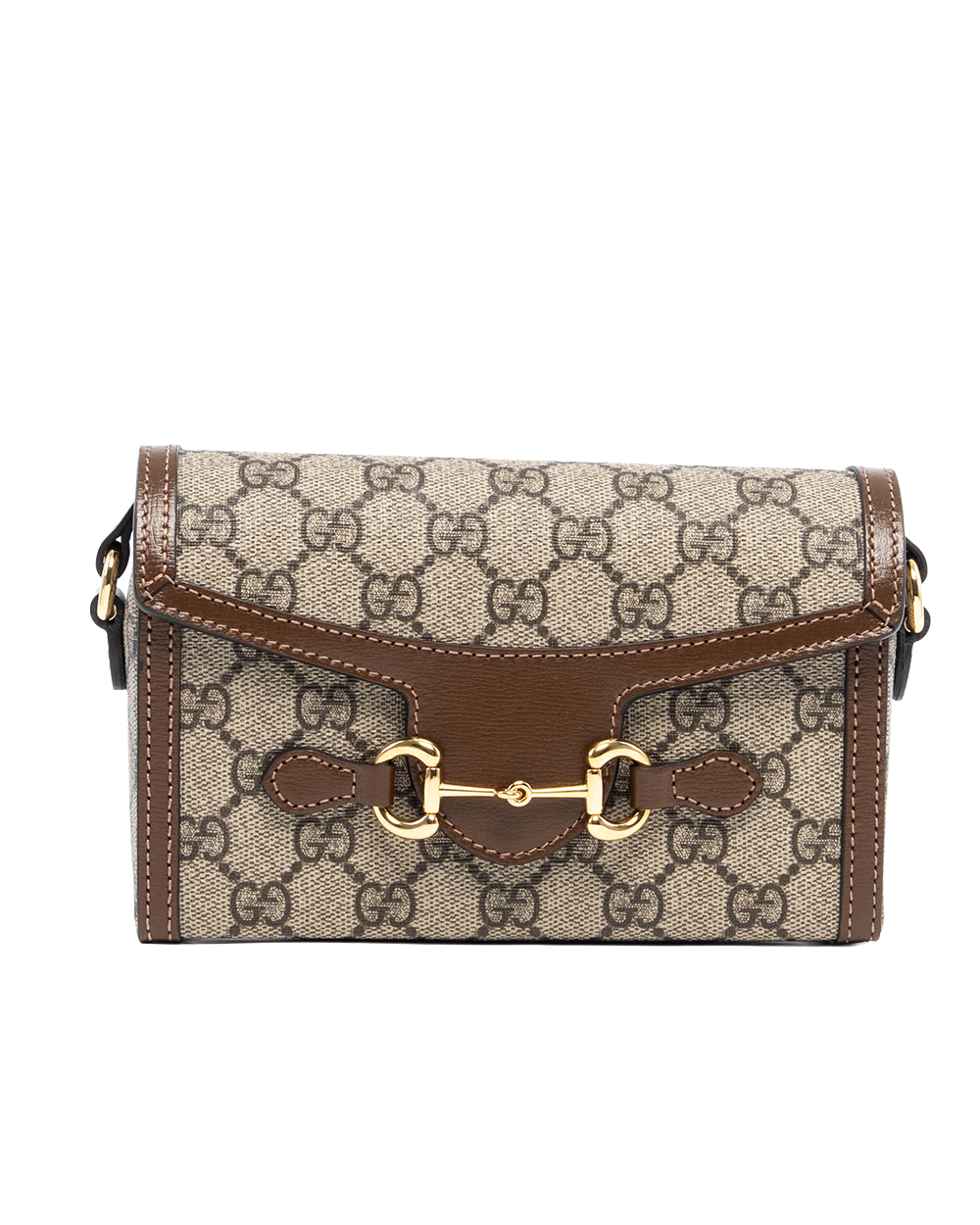 GUCCI HORSEBIT 1955 CAMERA BROWN GG MONOGRAM CANVAS GHW 699296 525040 09516