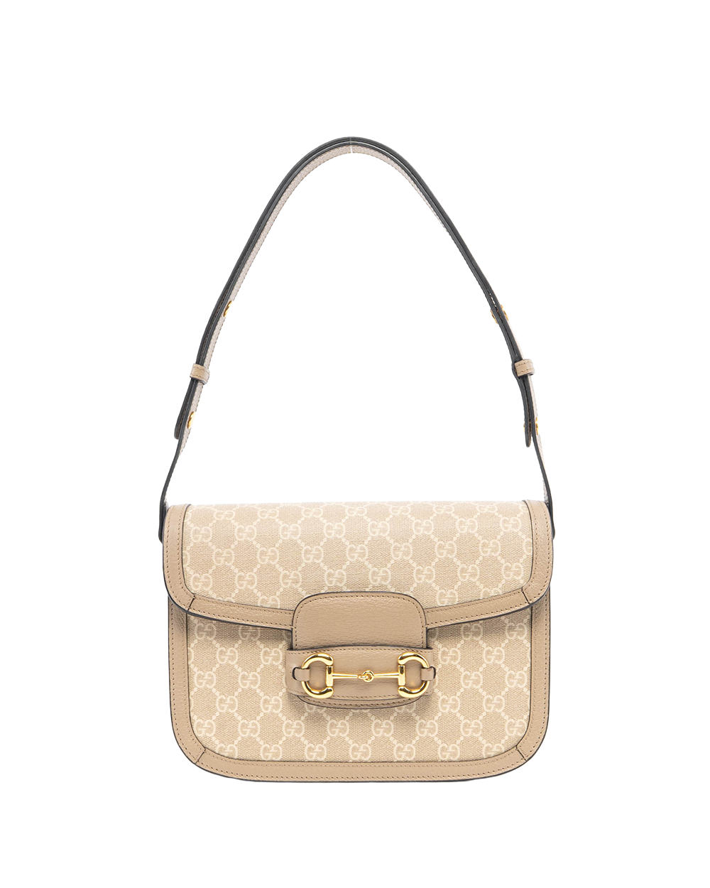 GUCCI HORSEBIT 1955 MEDIUM BEIGE GG MONOGRAM CANVAS GHW 2837