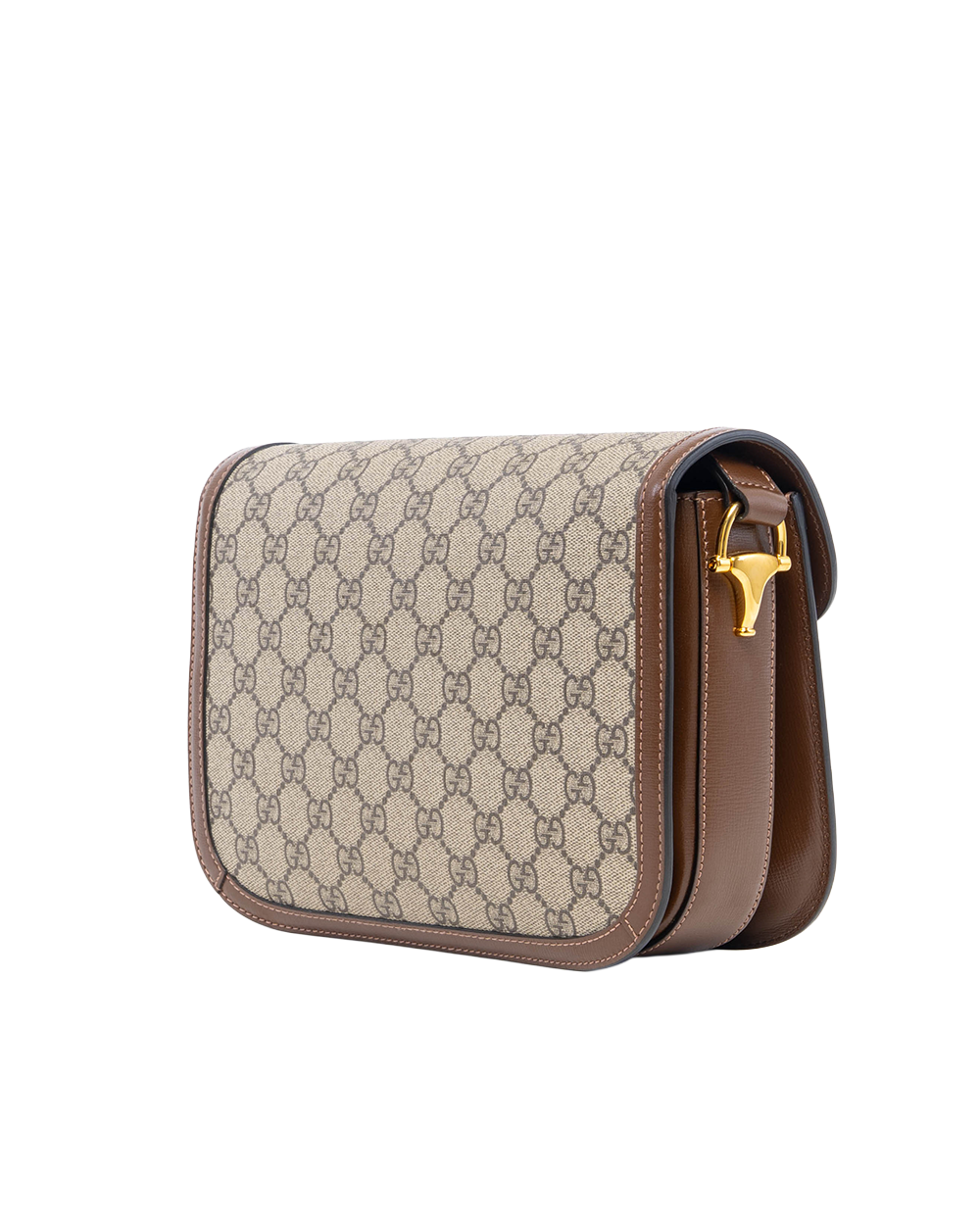 GUCCI HORSEBIT 1955 MEDIUM BROWN GG MONOGRAM CANVAS GHW 1121