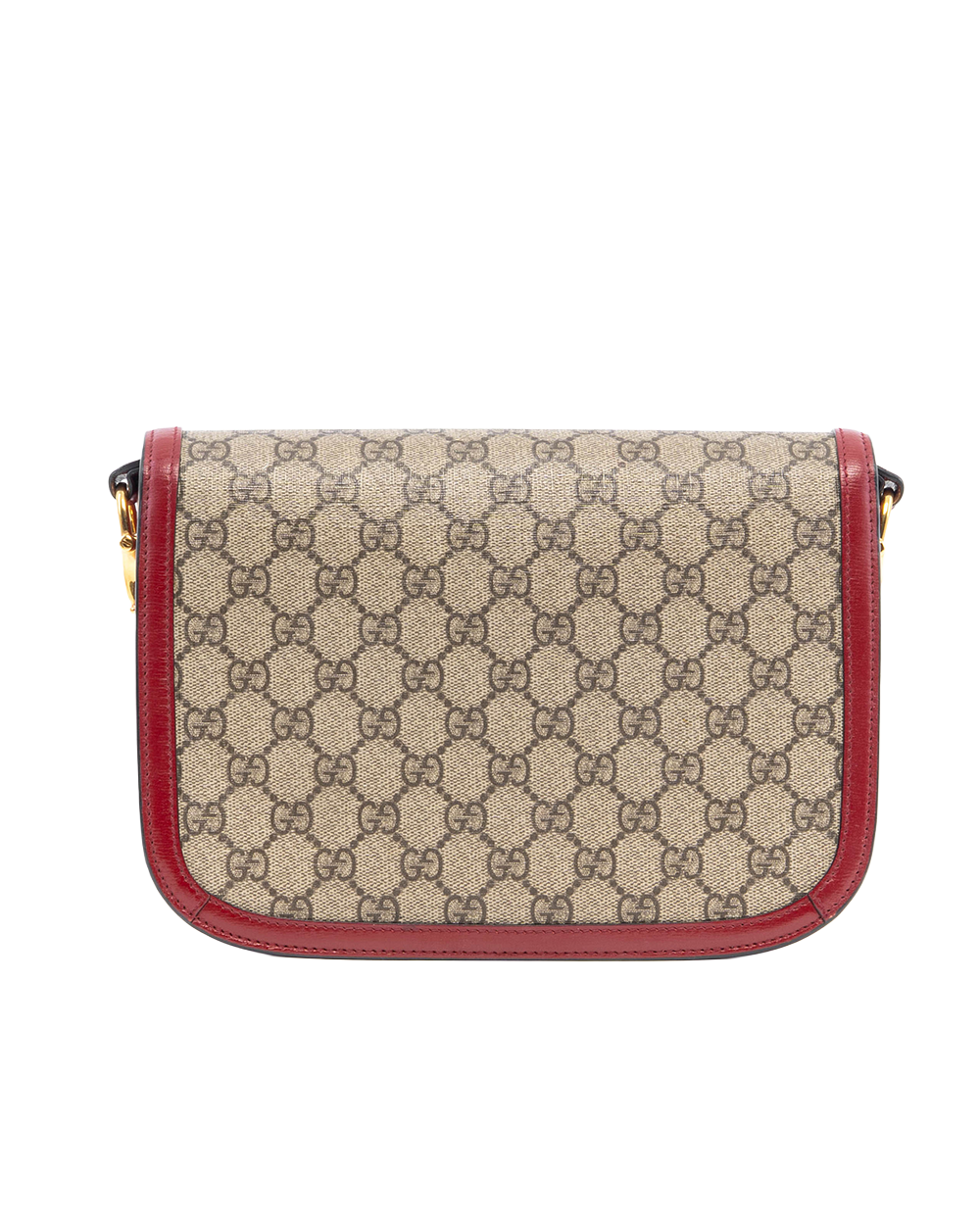 GUCCI HORSEBIT 1955 MEDIUM RED GG MONOGRAM CANVAS GHW 602204 493075 08699