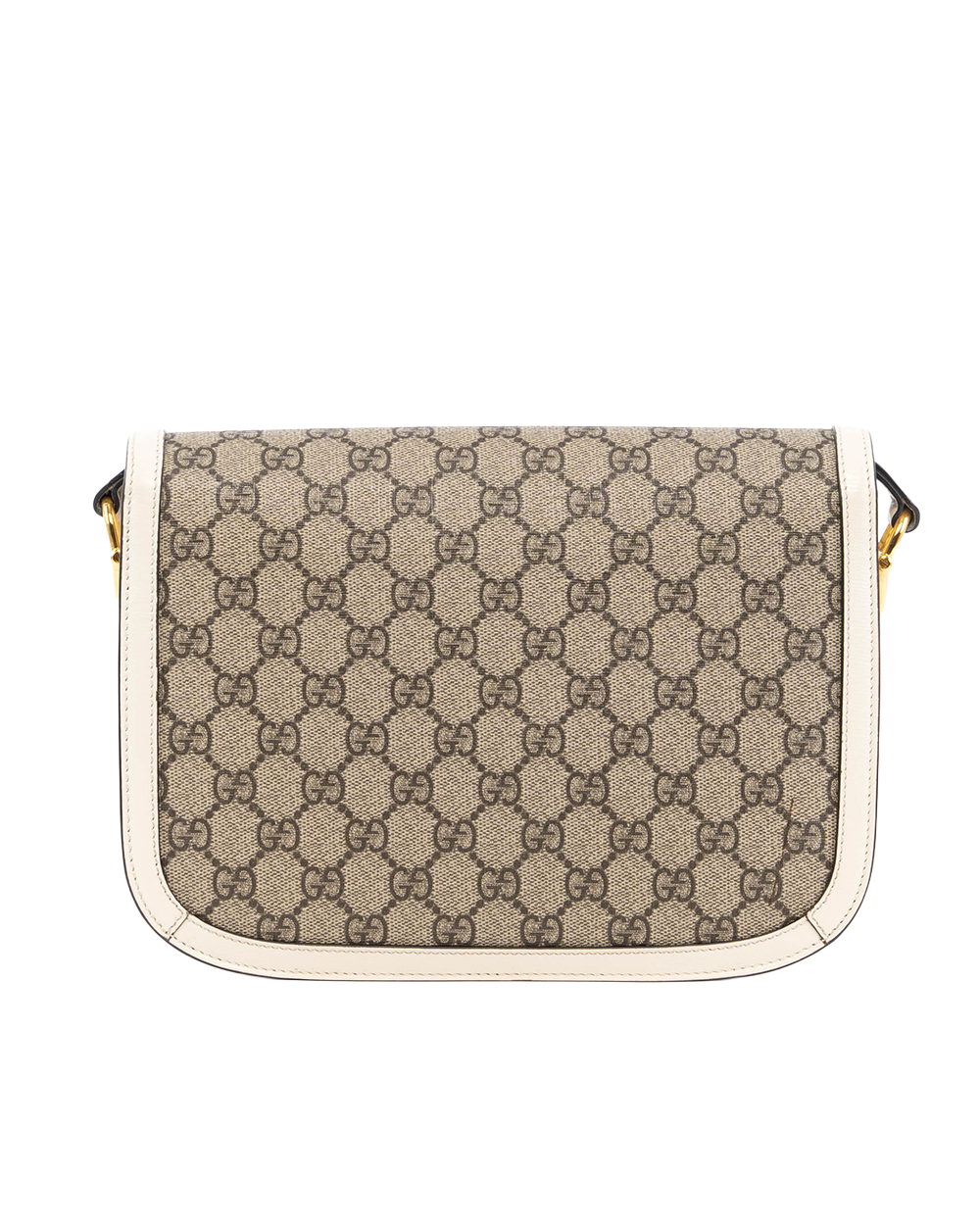 GUCCI HORSEBIT 1955 MEDIUM WHITE GG MONOGRAM CANVAS GHW 602204 562600 00683