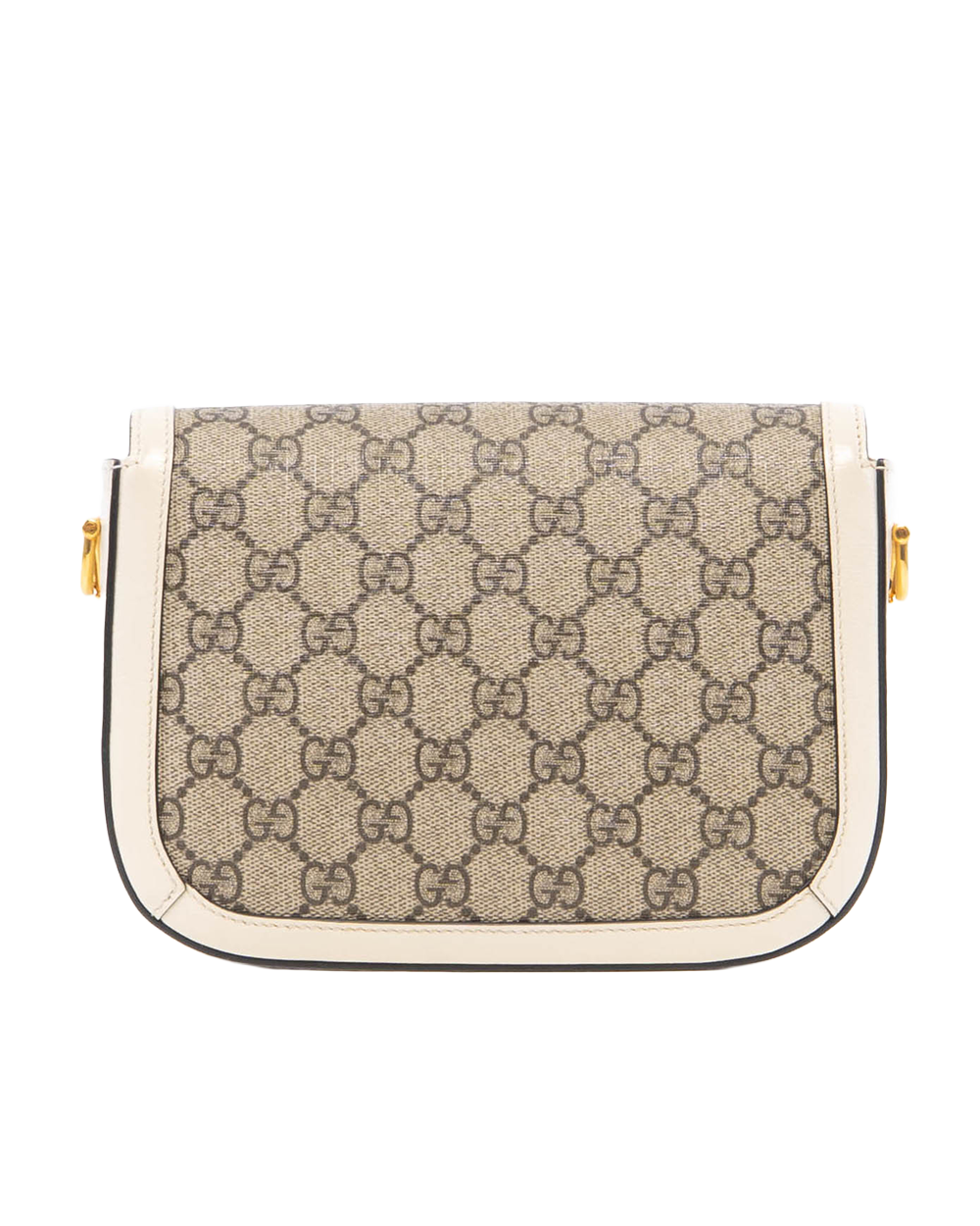 GUCCI HORSEBIT 1955 MINI WHITE GG MONOGRAM CANVAS GHW 658574 213317 8049
