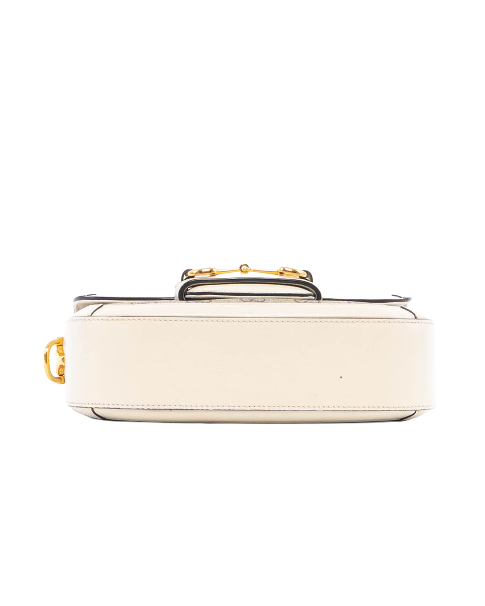 GUCCI HORSEBIT 1955 MINI WHITE GG MONOGRAM CANVAS GHW 658574 213317 8050