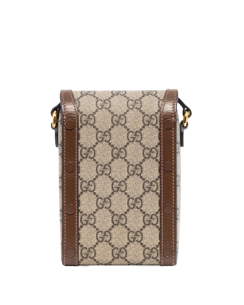 GUCCI HORSEBIT 1955 PHONE BROWN GG MONOGRAM CANVAS GHW 625615 2149 82666