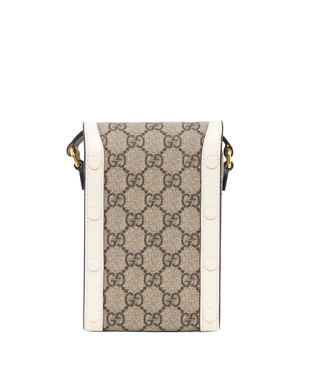 GUCCI HORSEBIT 1955 PHONE WHITE GG MONOGRAM CANVAS GHW 625615 2134 7063