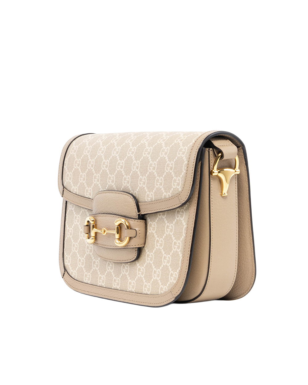 GUCCI HORSEBIT MEDIUM BEIGE GG MONOGRAM CANVAS GHW 602204 520981 2861