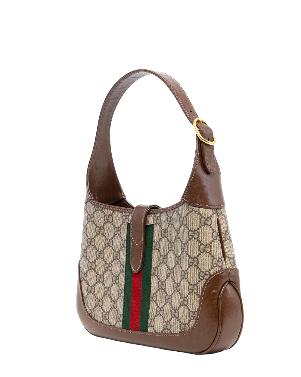 GUCCI JACKIE 1961 SMALL GG MONOGRAM BROWN CANVAS 636706 520981 08853