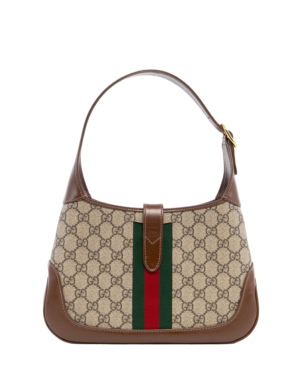 GUCCI JACKIE 1961 SMALL GG MONOGRAM BROWN CANVAS 636706 520981 08854