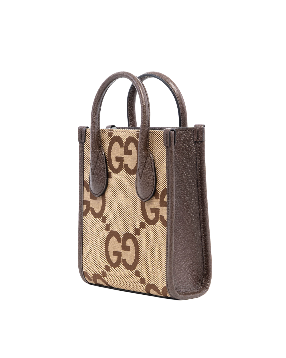 GUCCI JUMBO GG TOTE MINI BROWN GG MONOGRAM CANVAS GHW 699406 493492 06499