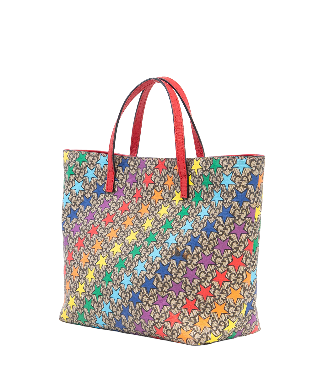 GUCCI KID TOTE RED STAR CANVAS SHW 410812 204991 2114