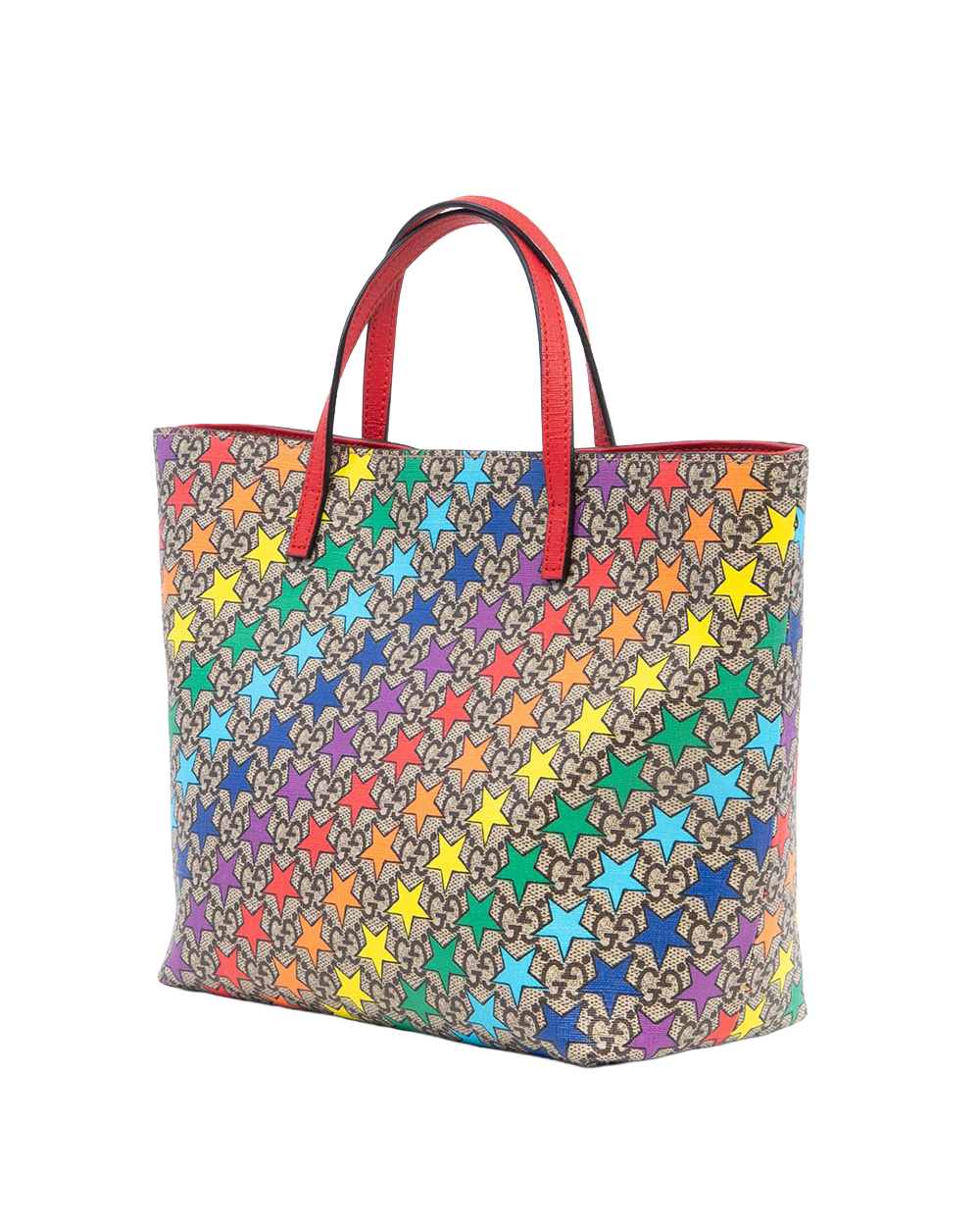 GUCCI KID TOTE RED STAR CANVAS SHW 410812 204991 2195