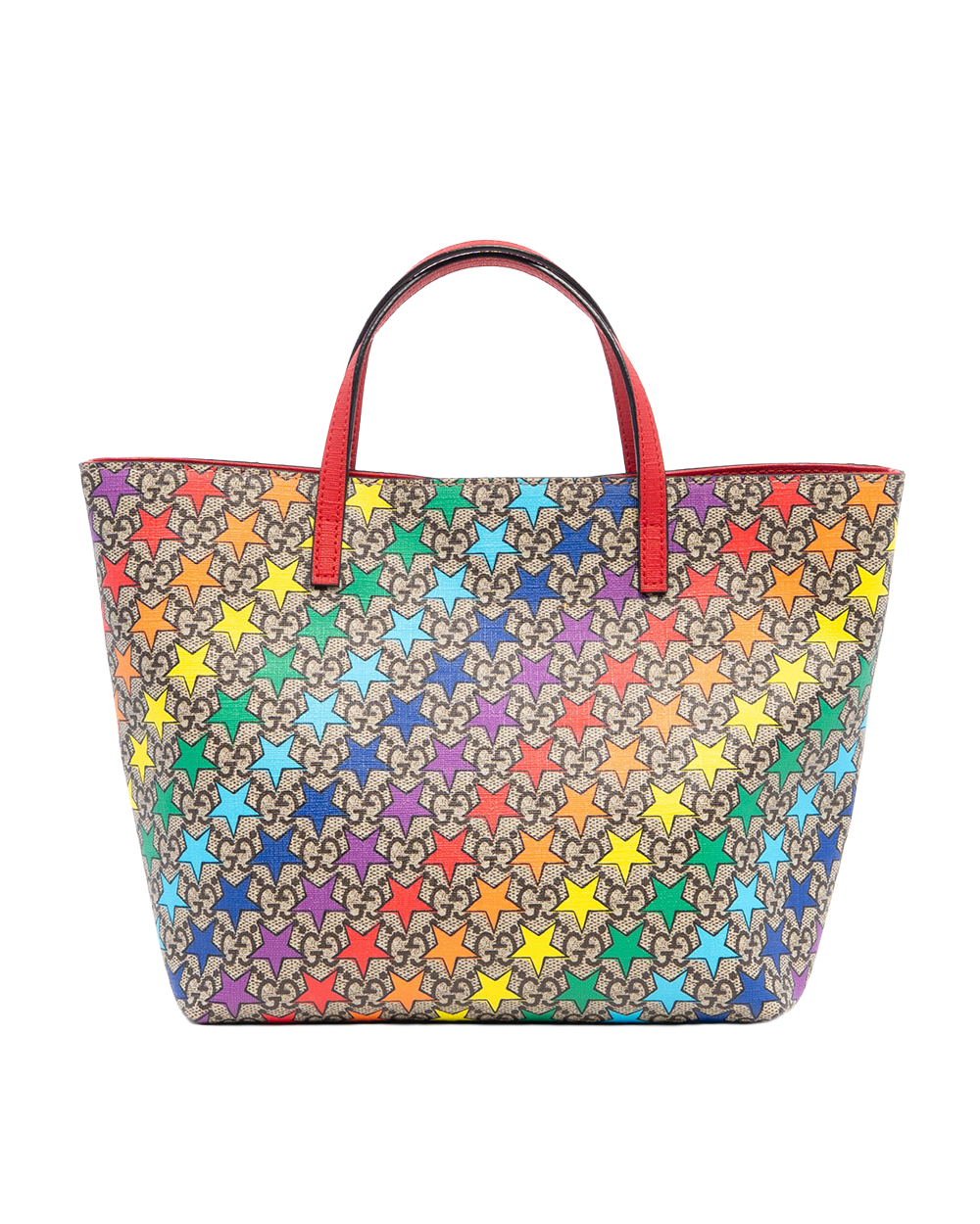 GUCCI KID TOTE RED STAR CANVAS SHW 410812 204991 2196