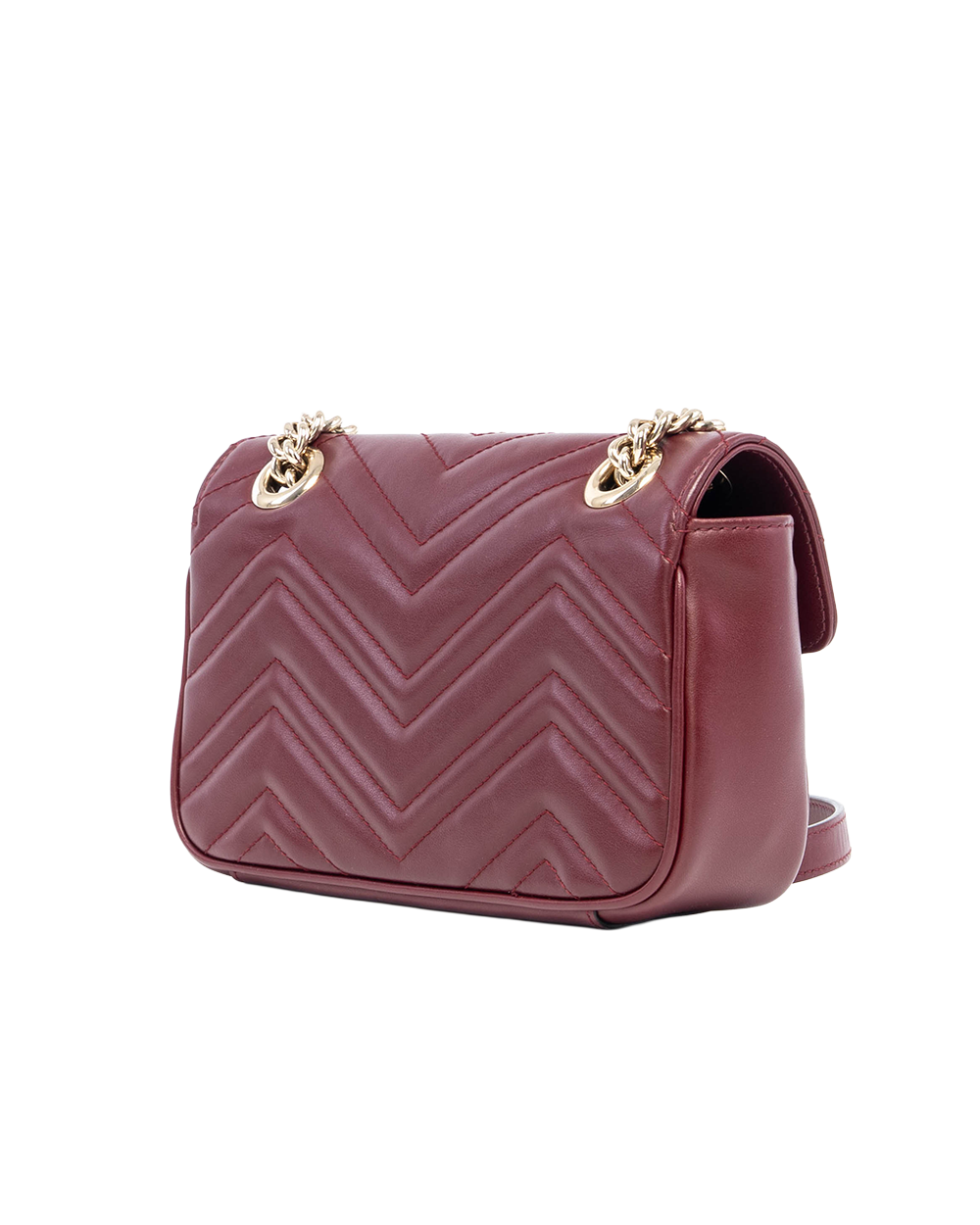 GUCCI MARMONT 22 RED BURGANDY LAMB GHW 446744 520981 03223