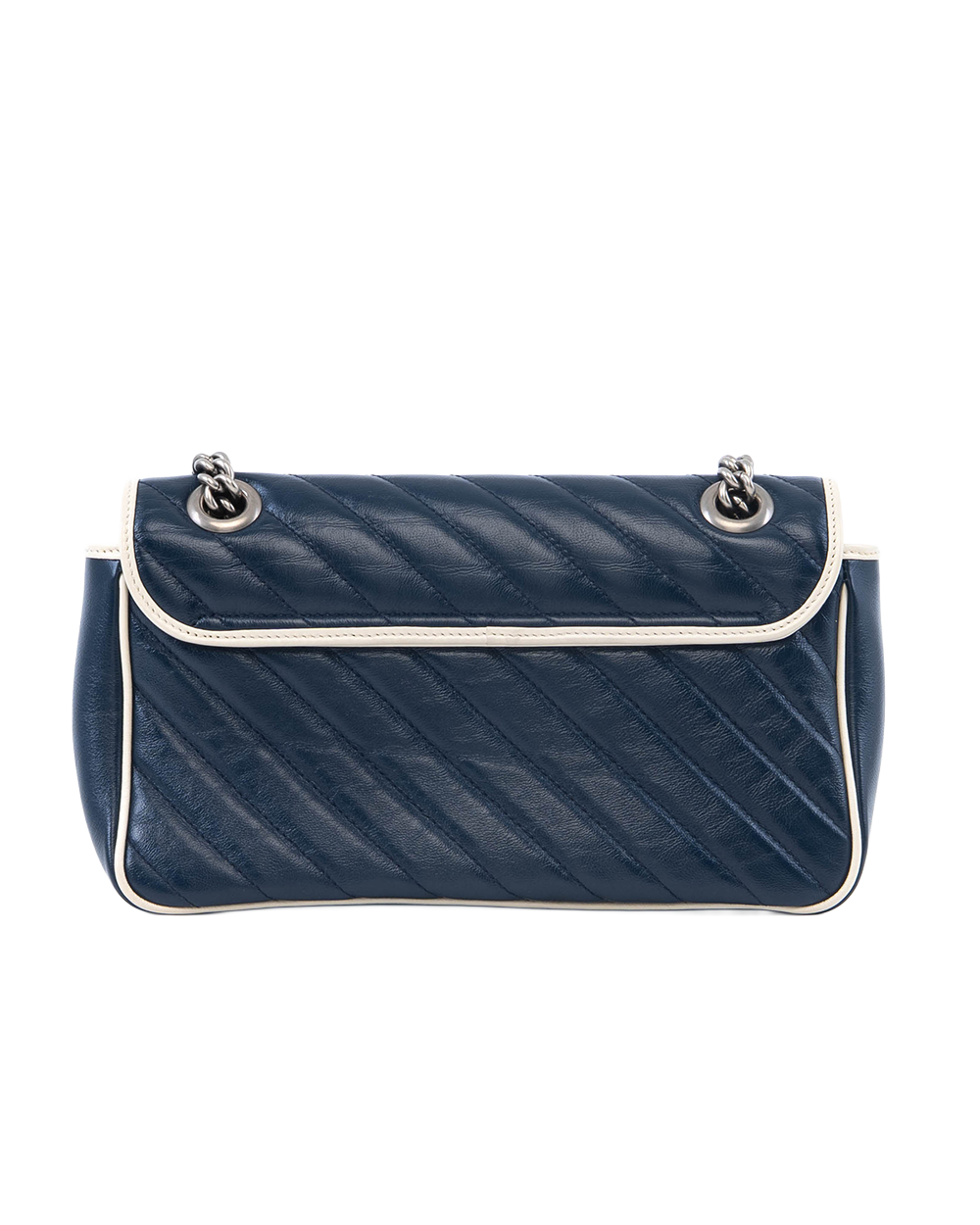 GUCCI MARMONT 26 BLUE NAVY CALF SHW 443497 213317 7175