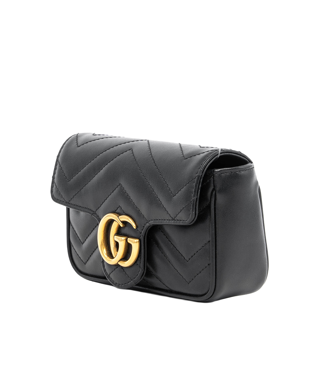 GUCCI MARMONT SUPER MINI BLACK CALF GHW 476433 525040 08217