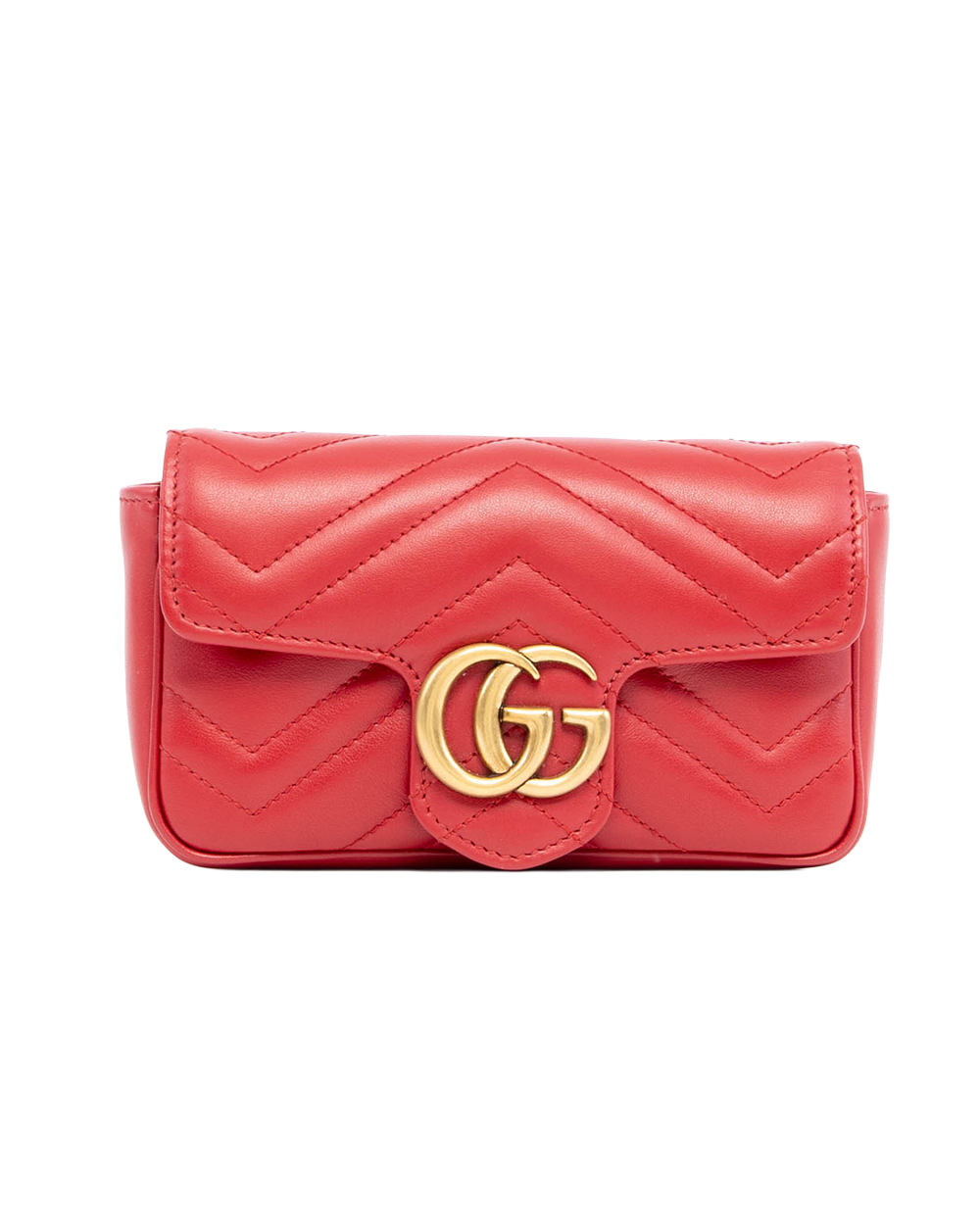GUCCI MARMONT SUPER MINI RED CALF GHW 476433 0416 01612