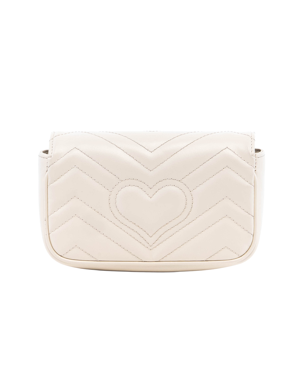GUCCI MARMONT SUPER MINI WHITE CALF GHW 476433 203887 08177