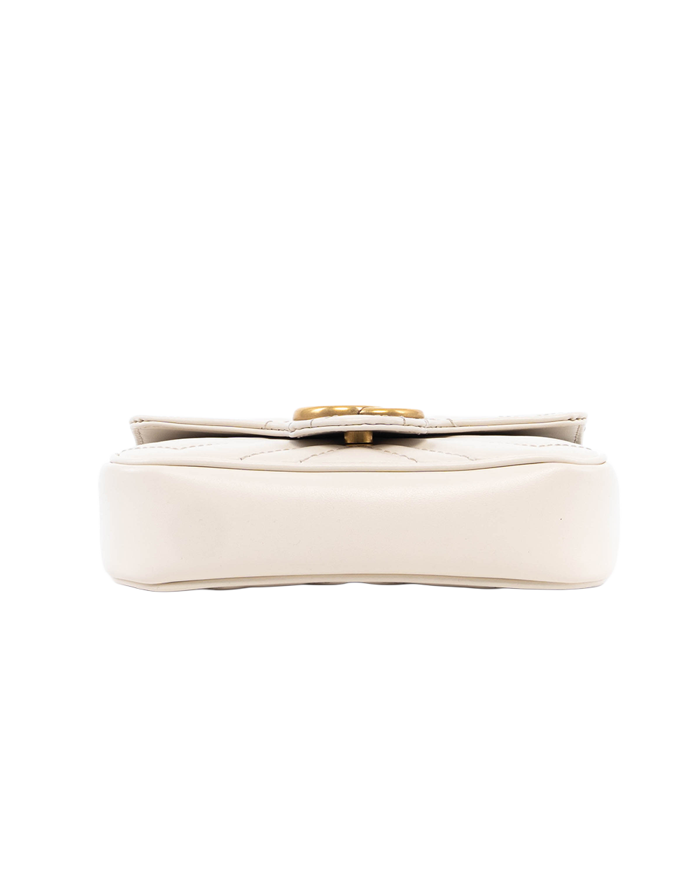 GUCCI MARMONT SUPER MINI WHITE CALF GHW 476433 203887 08181
