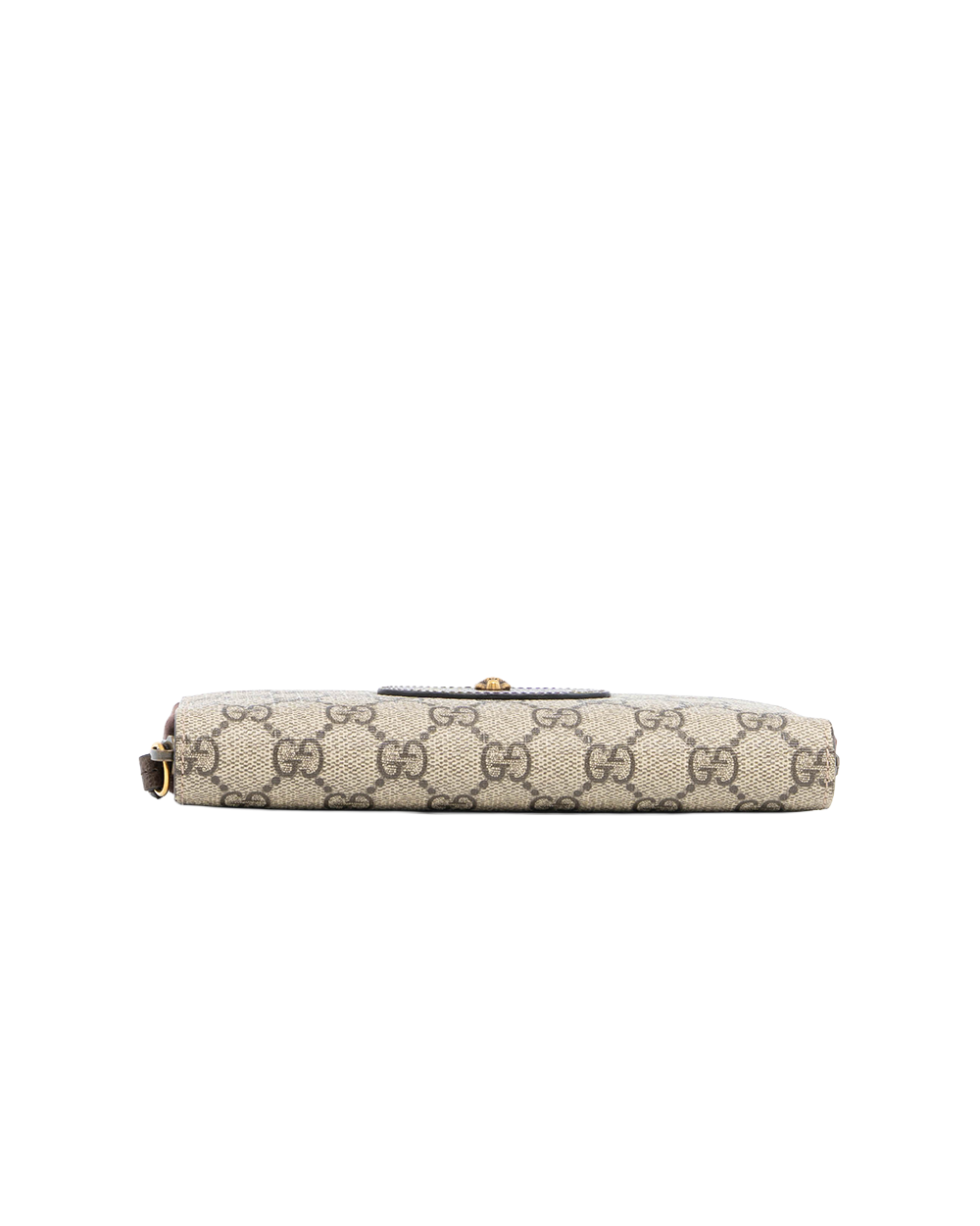 GUCCI NEO VINTAGE WALLET LONG BROWN YELLOW GG MONOGRAM CANVAS GHW 473953 2184 1223