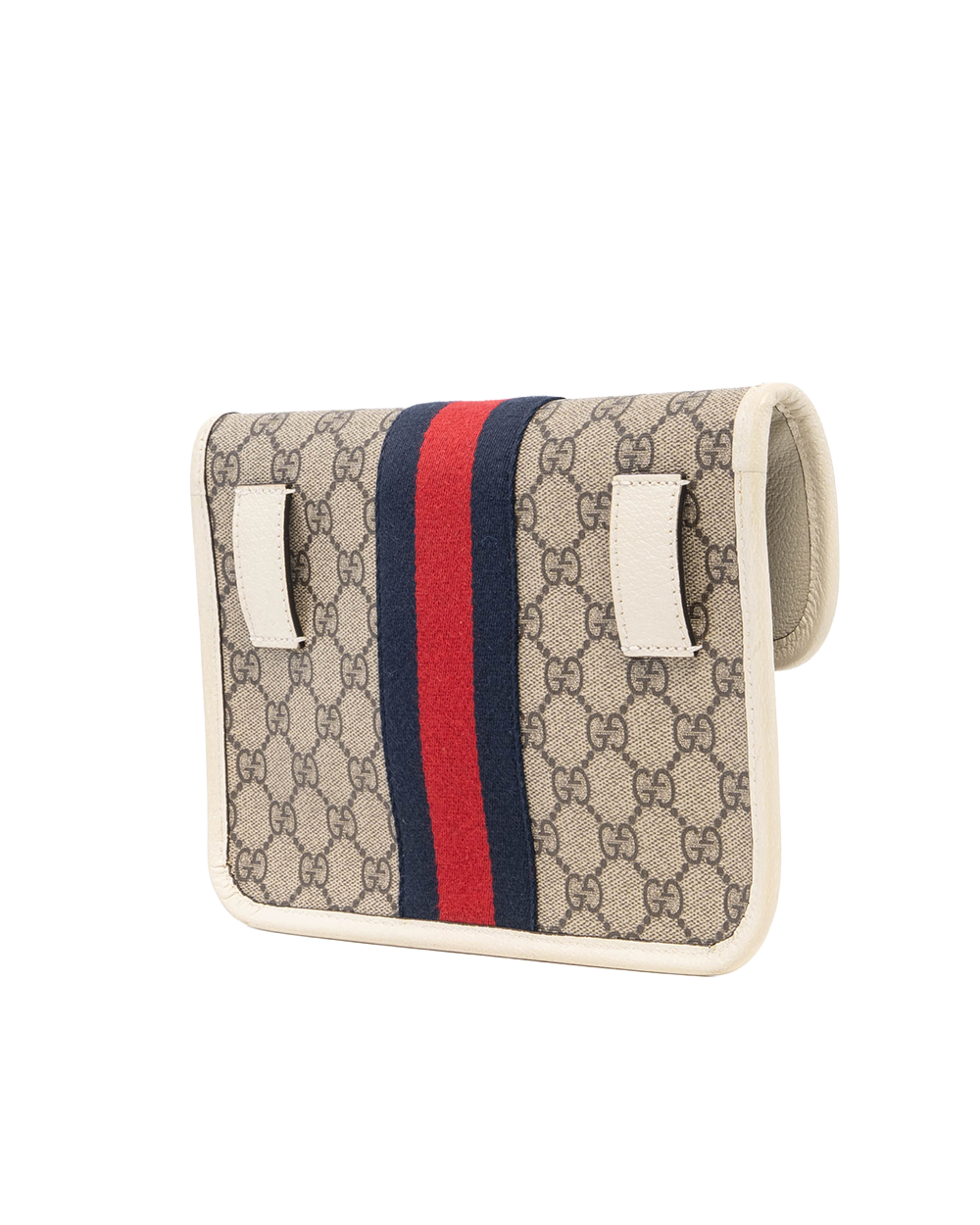 GUCCI OPHIDIA BELT BAG WHITE GG MONOGRAM CANVAS GHW 574081 525040 5079