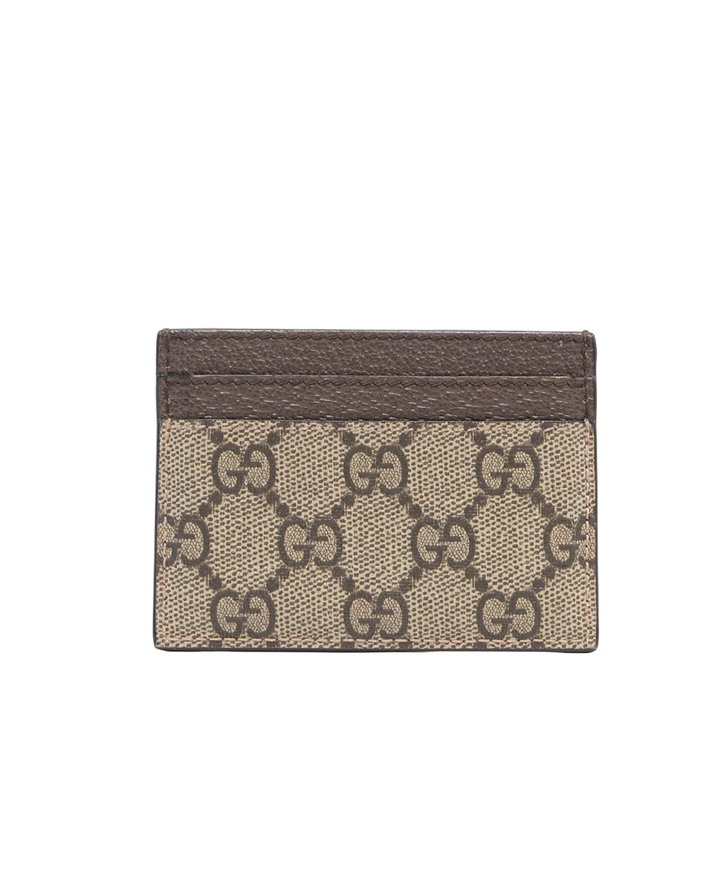 GUCCI OPHIDIA CARD SLOT SHORT BROWN GG MONOGRAM CANVAS GHW 523159 0416 7283