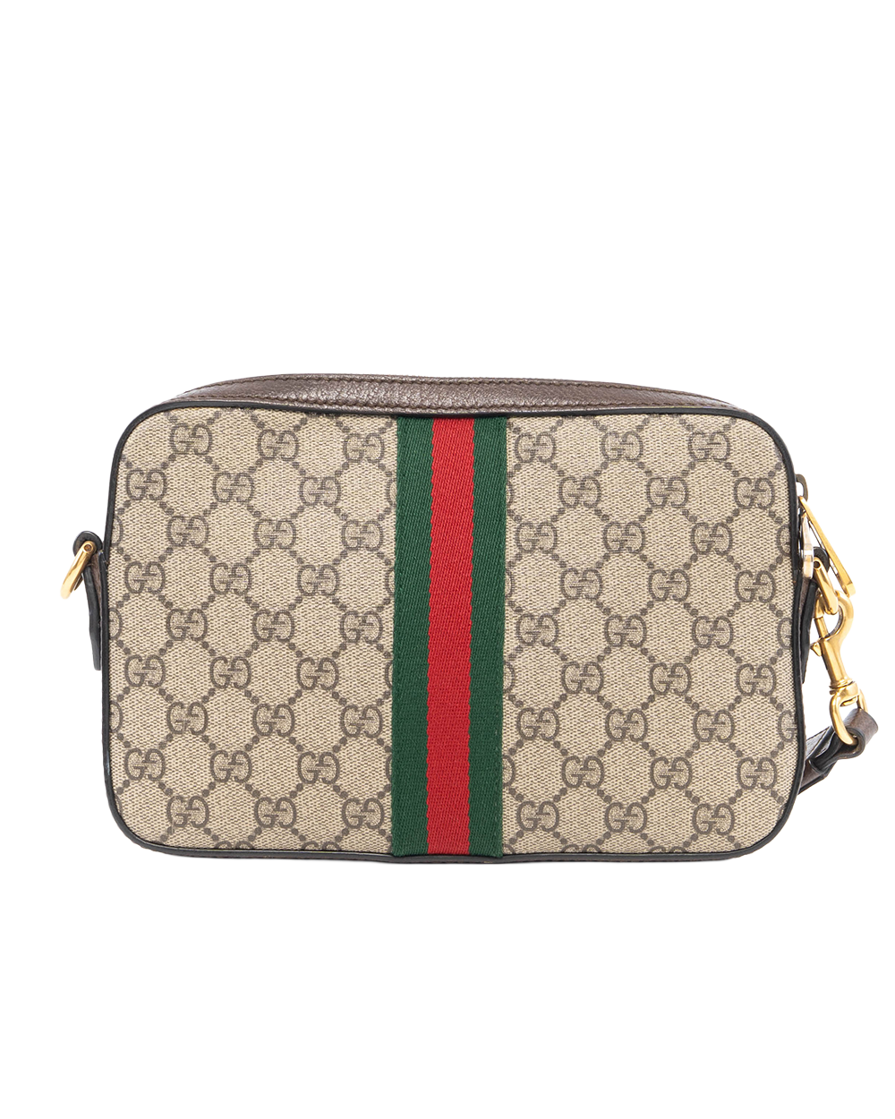 GUCCI OPHIDIA CROSSBODY SMALL BROWN GG MONOGRAM CANVAS GHW 699439 525040 2106