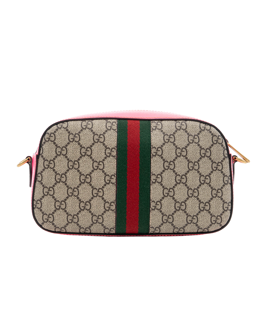 GUCCI OPHIDIA GG CAMERA PINK BROWN GG MONOGRAM CANVAS GHW 752591 498879 04928