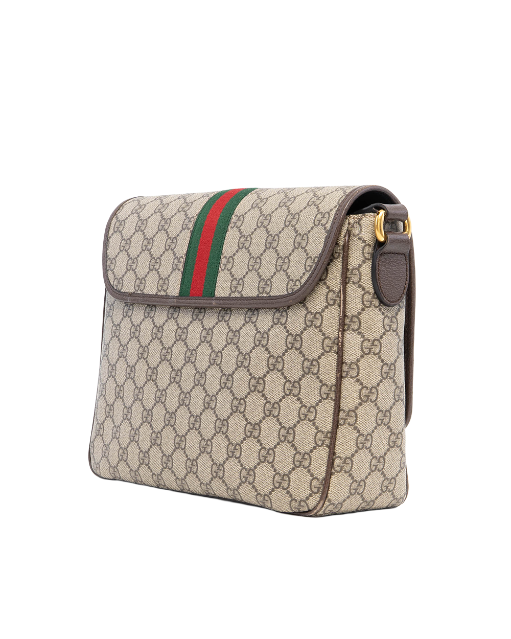 GUCCI OPHIDIA MESSENGER MEDIUM BROWN GG MONOGRAM CANVAS GHW 761741 520981 3018