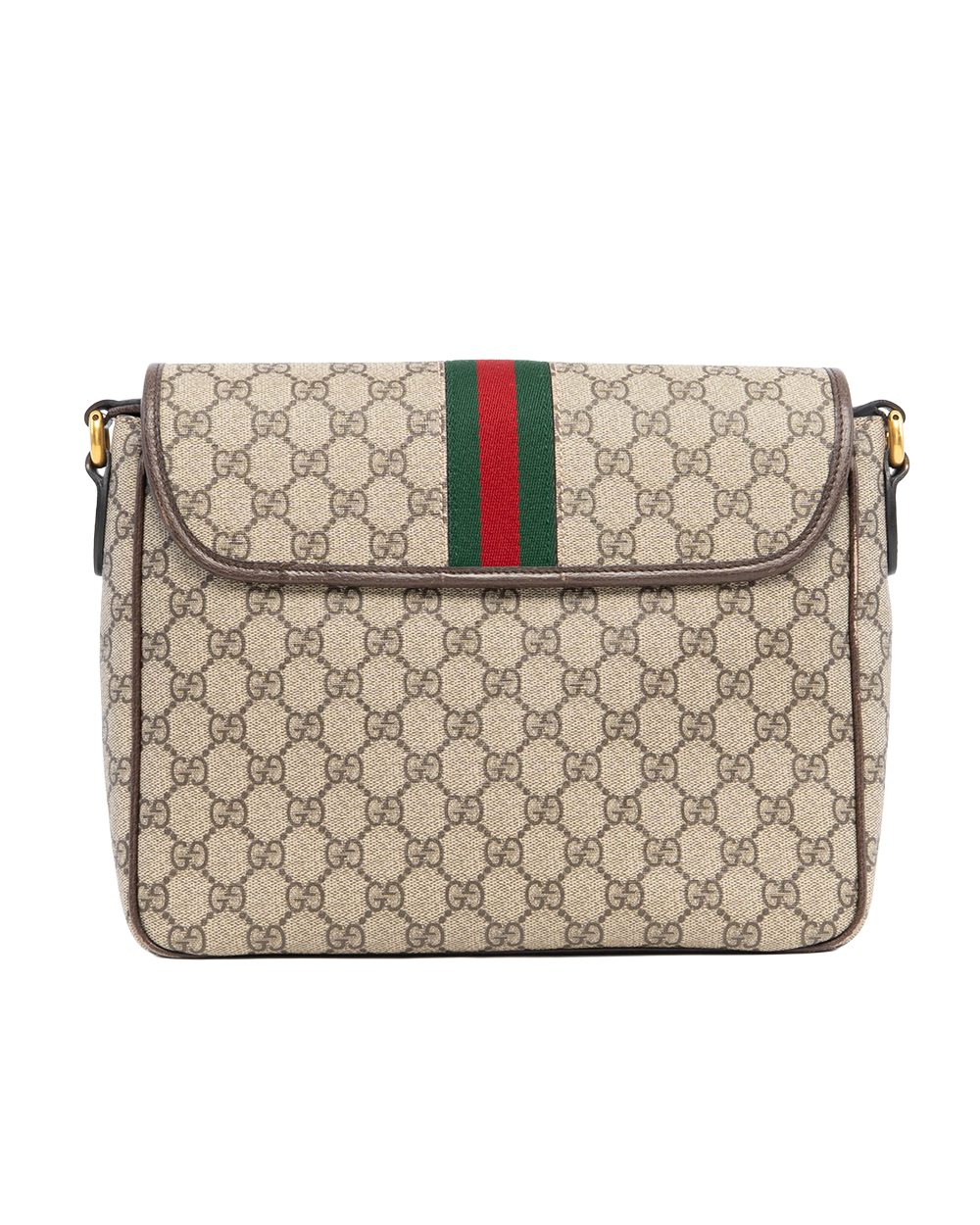 GUCCI OPHIDIA MESSENGER MEDIUM BROWN GG MONOGRAM CANVAS GHW 761741 520981 3019