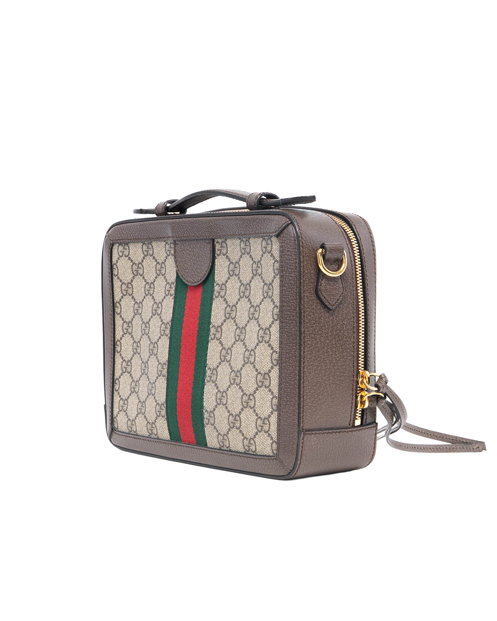 GUCCI OPHIDIA SHOULDER BAG 10 BROWN GG MONOGRAM CANVAS GHW 550622 00199825 2267