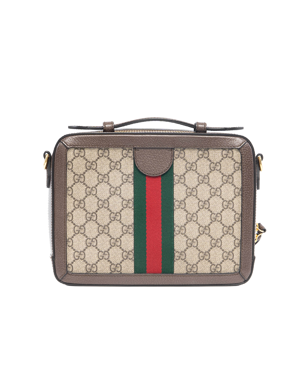 GUCCI OPHIDIA SHOULDER BAG 10 BROWN GG MONOGRAM CANVAS GHW 550622 00199825 2268