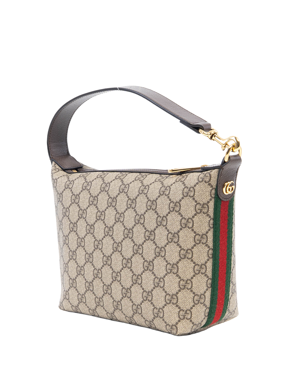 GUCCI OPHIDIA SHOULDER BAG BROWN GG MONOGRAM CANVAS GHW 795170 439075 0836